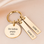 KAYA sieraden Keychain with two engraved charms