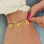 KAYA sieraden Armband met Initialen | 3 Hartjes  | Stainless Steel