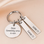 KAYA sieraden Keychain for Grandma with two engraved charms