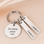KAYA sieraden Sleutelhanger met twee Graveerbedels