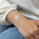 Gegraveerde sieraden Armband Disc met Initialen I Stainless Steel
