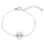 Gegraveerde sieraden Armband Disc met Initialen I Stainless Steel