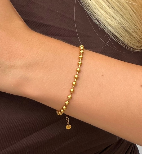 KAYA sieraden Armband 'Bolletjes' | Stainless Steel