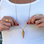 KAYA sieraden Lange ketting Big Vis I Stainless Steel Goud
