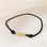 KAYA sieraden Heren armband Satijn Gravure I Zwart