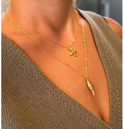 KAYA sieraden Leiden Layering Kettingen Set I Sleutels & Haring