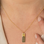 Gegraveerde sieraden Kleine Bar Ketting met Vingerafdruk