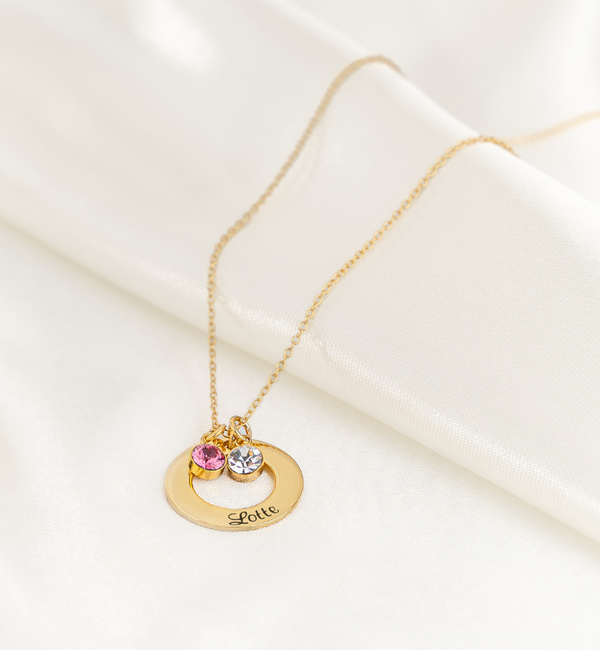 KAYA sieraden Necklace ‘Circle of Life’ with 1 birthstone