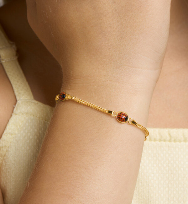 KAYA sieraden Kinderarmband Lieveheersbeestje