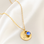 KAYA sieraden Birthstone and Flower Necklace | Stainless Steel