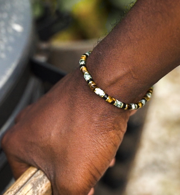 KAYA sieraden Edelsteen Armband Heren | Groene Jade