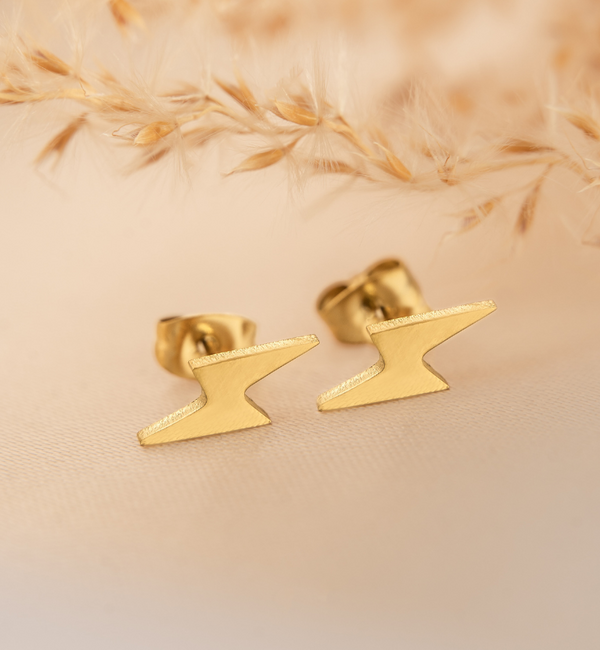KAYA sieraden Studs Lightning| Stainless Steel