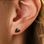 KAYA sieraden Studs Bruine Hartje | Stainless Steel