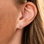 KAYA sieraden Studs Open Hartje met Kristallen | Stainless Steel