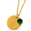 KAYA sieraden Geboortesteen- en  Bloem Ketting Mei | Stainless Steel