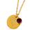 KAYA sieraden Geboortesteen- en  Bloem Ketting Januari | Stainless Steel