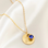 KAYA sieraden Geboortesteen- en  Bloem Ketting | Stainless Steel