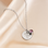 KAYA sieraden Birthstone and Flower Necklace | Stainless Steel