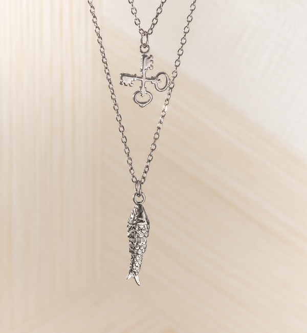 KAYA sieraden Leiden Layering  Kettingen Set I Sleutels & Haring
