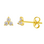 KAYA sieraden Studs with Crystal - Gold Plated  - Copy