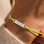 KAYA sieraden Satijnkoord  Armband met Gravure | Zilver Stainless Steel