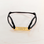 KAYA sieraden Satijnkoord Armband met Gravure | Goud Stainless Steel