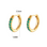 KAYA sieraden Earrings with stones 12mm | Stainless Steel   - Copy
