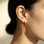KAYA sieraden Oorringen met Steen 'Strawberry Quartz'| Stainless Steel