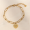 KAYA sieraden Schakelarmband  met Namen | 1 Hartje  | Stainless Steel