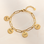 KAYA sieraden Link Bracelet with Names | 4 Discs | Stainless Steel