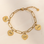 KAYA sieraden Link Bracelet with Names | 4 Hearts | Stainless Steel