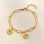 KAYA sieraden Schakelarmband  met Namen | Disc | Stel Zelf Samen | Stainless Steel