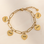 KAYA sieraden Link Bracelet with Names | 5 Hearts | Stainless Steel
