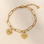 KAYA sieraden Link Bracelet with Names | Hearts | Customize Your Own | Stainless Steel