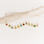 KAYA sieraden Ketting met Drie Geboortestenen | Stainless Steel
