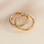 KAYA sieraden Textured Hoop Earrings | 15 mm | Stainless Steel