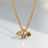 KAYA sieraden Ketting met Drie Geboortestenen | Stainless Steel
