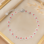 KAYA sieraden  Armband Rode bloemetjes | Stainless Steel