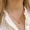 KAYA sieraden Ketting met twee ronde geboortesteentjes |  Stainless Steel