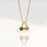 KAYA sieraden Ketting met twee ronde geboortesteentjes |  Stainless Steel
