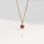 KAYA sieraden Ketting met een ronde geboortesteentjes  |  Stainless Steel