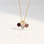 KAYA sieraden Necklace with two round birthstones | Stainless Steel  - Copy - Copy