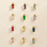 KAYA sieraden Ketting met een Geboortesteen | Baquette