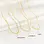 KAYA sieraden Ketting met Drie Geboortestenen | Baquette