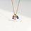 KAYA sieraden Ketting met Drie Geboortestenen | Baquette