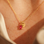KAYA sieraden Ketting met Geboortesteen en Letter | Baquette