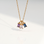 KAYA sieraden Necklace with Three Birthstones | Baguette