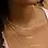 KAYA sieraden Necklace with two round birthstones | Stainless Steel