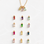 KAYA sieraden Necklace with Three Birthstones | Baguette