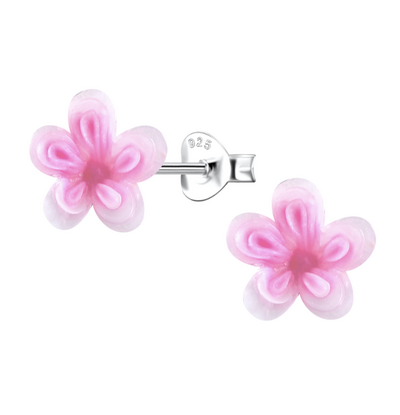 KAYA sieraden Kinderoorbellen Roze Bloem